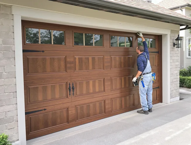Custom garage door showcase by Fairfield Garage Door Repair in Fairfield