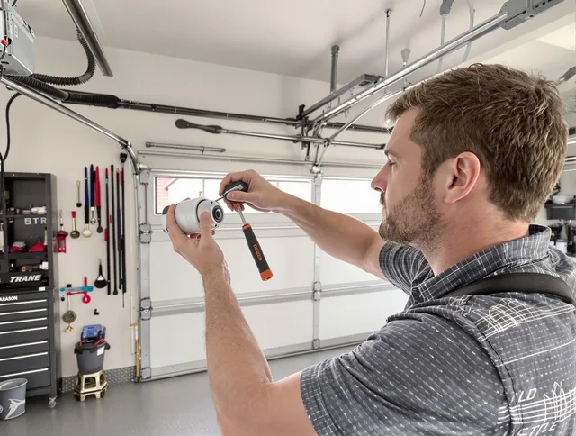 Garage door opener repair service by Fairfield Garage Door Repair in Fairfield