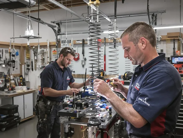 Garage door spring repair service by Fairfield Garage Door Repair in Fairfield